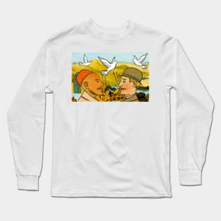 White lovebirds and LGBT love Long Sleeve T-Shirt